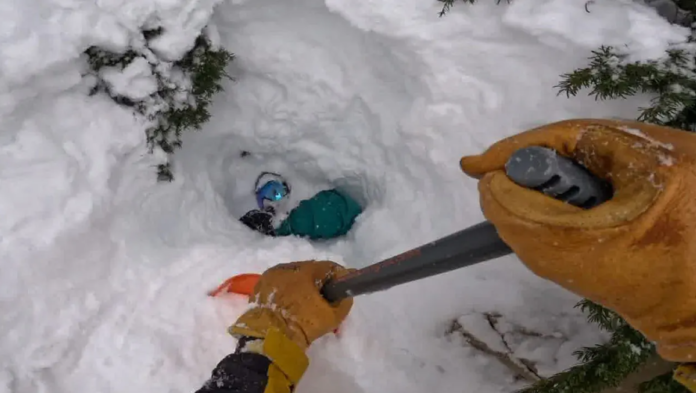 Skier Saves Snowboarder Full Video